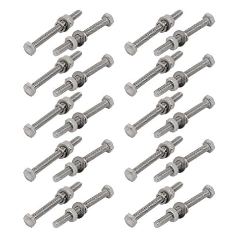 Tornillos con Tuercas y Arandelas de Acero Inoxidable 304 M4X40mm Cover