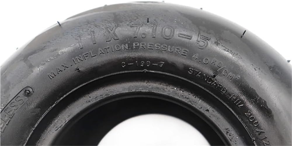 1 Set Four Wheel Go-Kart Tires 10X4.50-5 11X7.10-5 Inch Fit for Box Kart(11X7.10-5 Tyre)