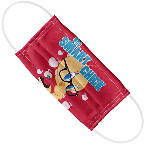 Popfunk Looney Tunes Tweety One Smart Chick 1-Ply Reusable Face Mask Covering with Adjustable Nose Wire, Unisex