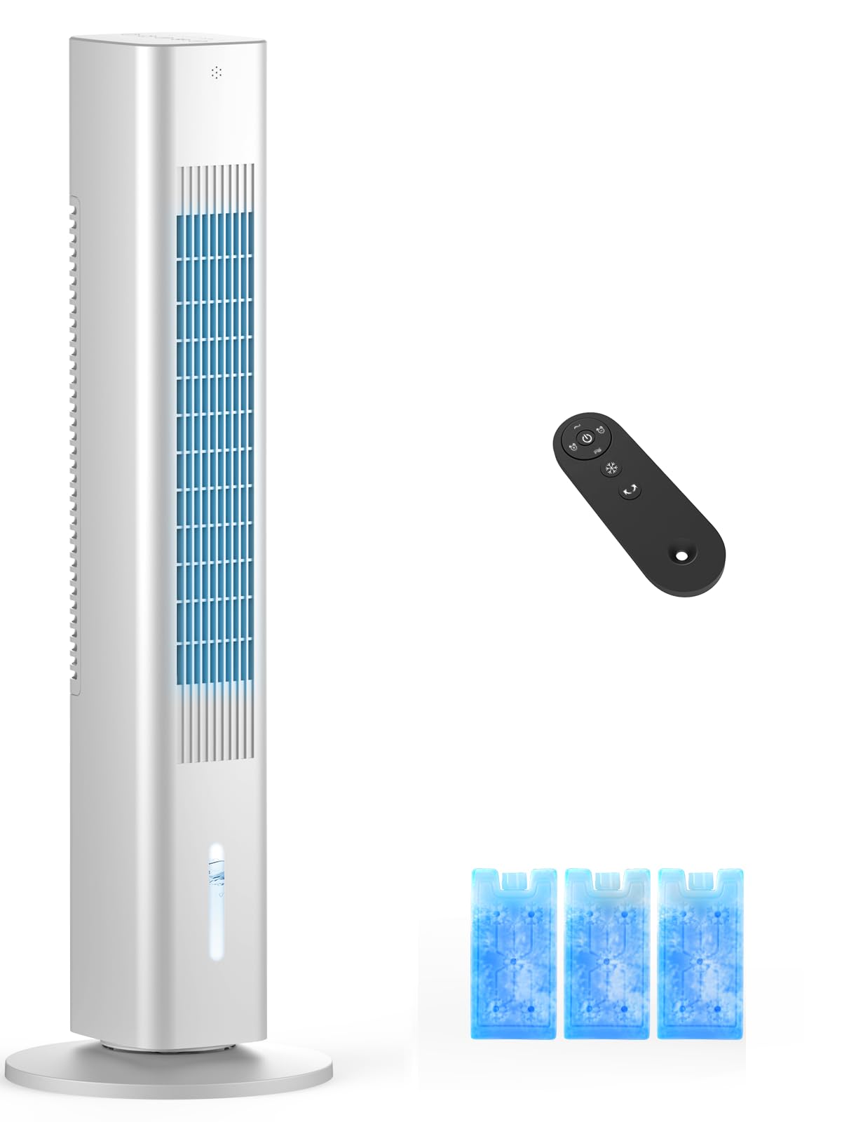 Photo 1 of Windowless Portable Air Conditioner, Evaporative Air Cooler w/1.2L Water Tank, 3 Ice Packs, 7H Timer, 60° Swing, No Hose No Window Needed, 3-IN-1 Portable AC Unit for Room Bedroom Outdoor, white-8
