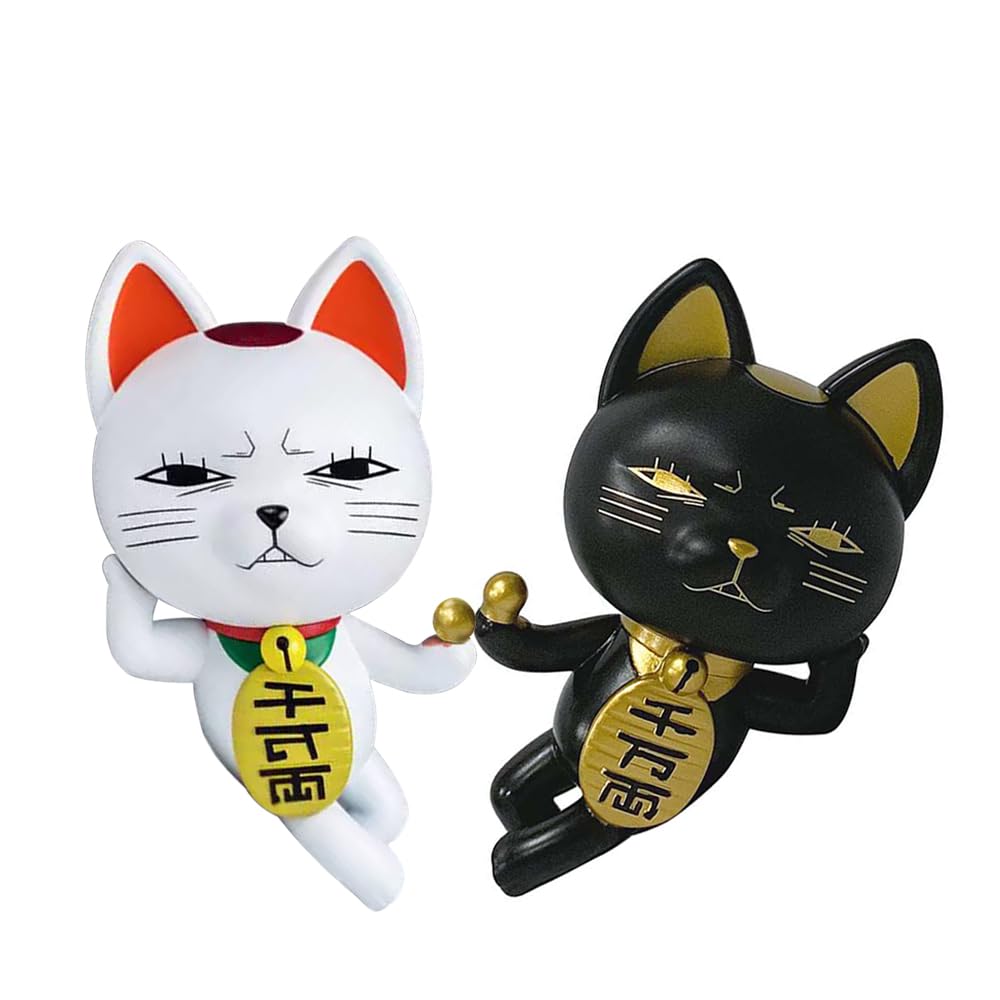 Zhongkaihua Turbo Granny Figure Cute White Black Cat Action Figure 12 CM Anime Pvc Model Statue Christmas Home Car Desk Decoration Ornament Birthday Gift For Fans