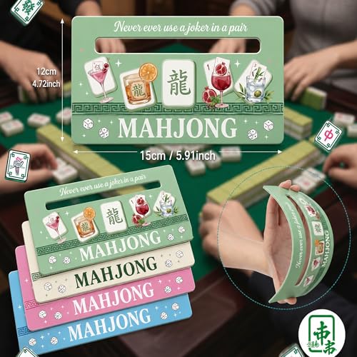 Mahjong Line Finder Card Guide 4PCS miniatura 2