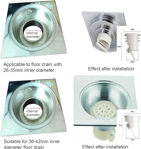 Válvula antirretorno para desagüe de ducha blanca miniatura 7