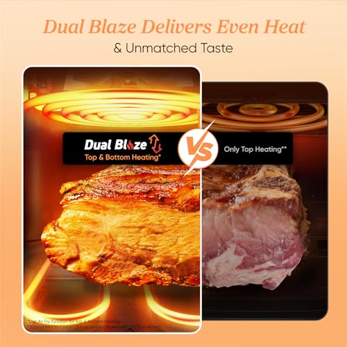 Cosori Dual Blaze Air Fryer with Top & Bottom Heating, No Shaking & No Preheating, 6.4L Capacity, No Noise During Cooking, Black - Image 3