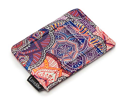 RFID Blocking credit card holder for Women FiveLeafFlower4