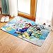 GOOCO Tapis Super Mario pour Salon Chambre à Coucher Facile à Nettoyer pour Chambre d'enfant Mario et Luigi Bros for Décoration De Salon De Bain Anti-Dérapant Lavable