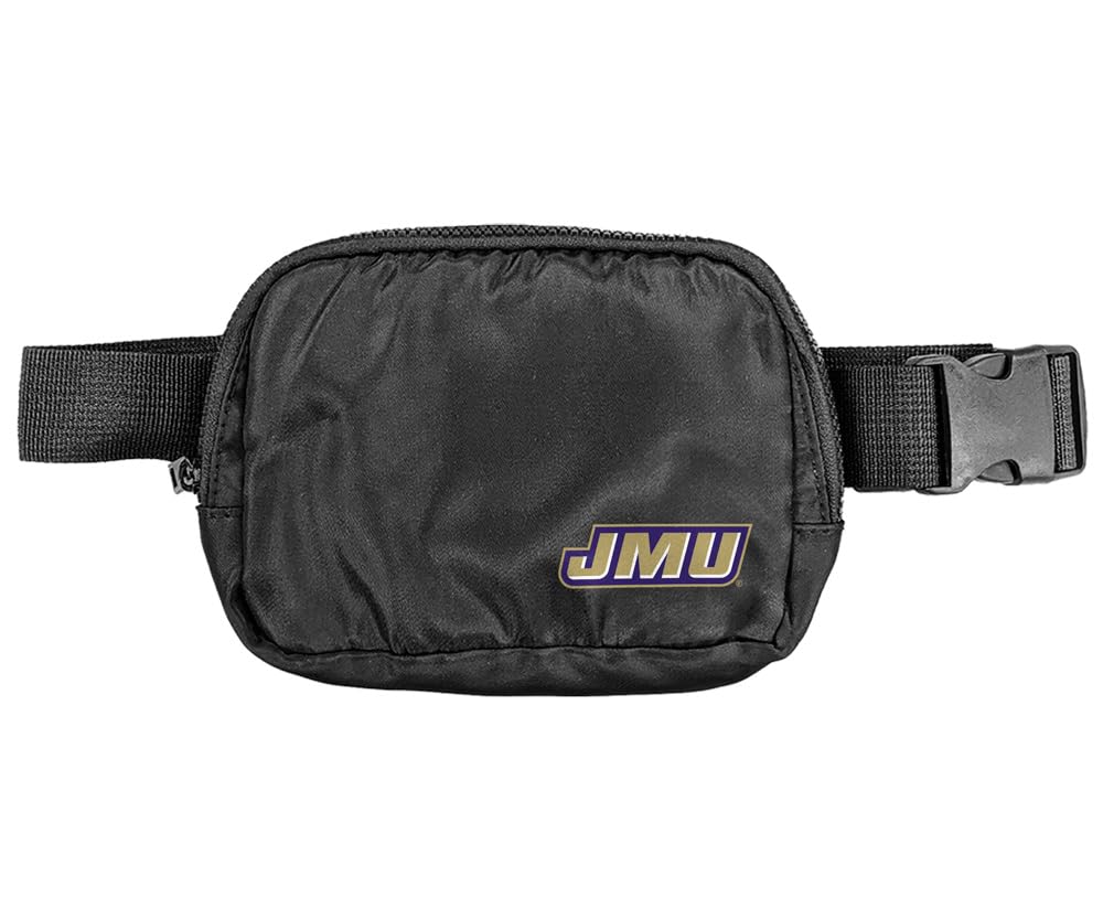 Campus Lab Collegiate Primary Logo Belt Bag, Crossbody Fanny Pack for Women and Men, Adjustable, James Madison University JMU Dukes, One size, Any Style