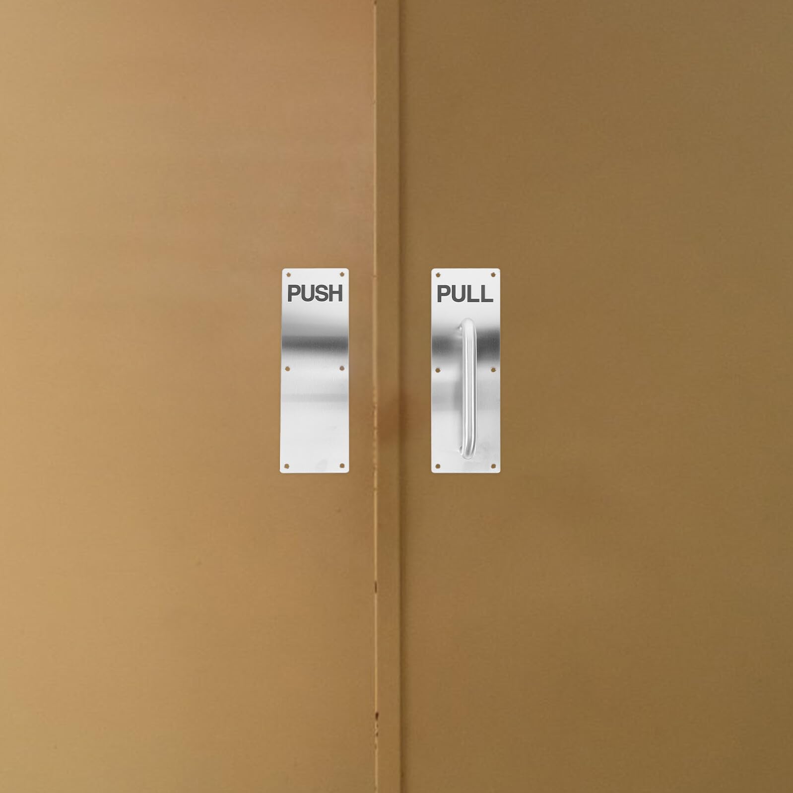 Maniglia Porta Spingere Tirare in Acciaio Inox Resistente alla Corrosione Piastra Ampia per Porte Commerciali e Interne Stabile e Durevole per Uffici e Negozi