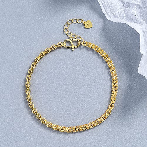 Bracelet à chaîne réglable en argent sterling au quotidien pour femme moderne