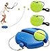 ZMDMAH Juego de Entrenador de Tenis, Dispositivo de Entrenamiento de Tenis con 2 Pelota, Herramienta de Entrenamiento de Tenis para Adultos, niños, Jugadores Principiantes