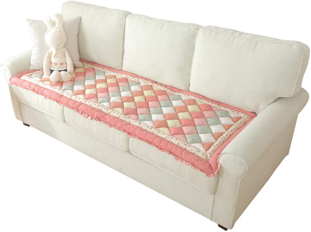 Housses de coussin de canapé en terre cuite matelassée main haut de gamme 70 x 210 cm