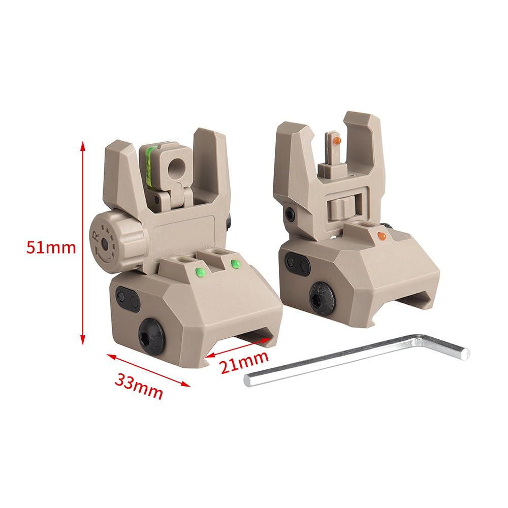 Viseur de fibre optique pliable en nylon pour rails de 20 mm