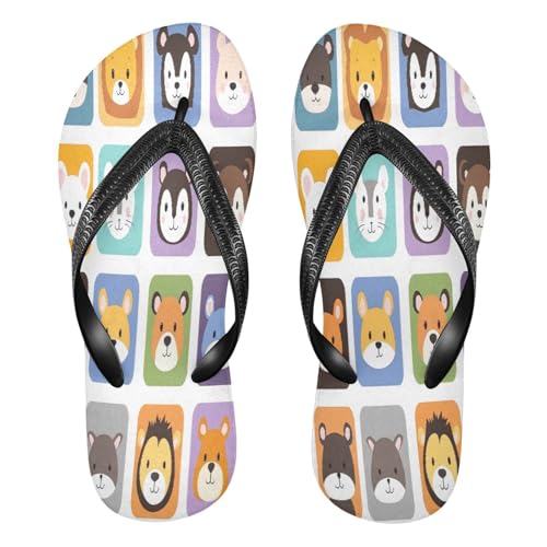 STAYTOP Cute Cartoon Animals Flip Flops Sandals of Men's & Women's,Sandals Beach Slippers Shower Slides