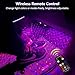 LECART Car Led Lights Interior Wireless Ambient Lighting USB C Rechargeable Car Lights Remote Control Atmosphere Decoration Night Lamp Neon Accent Light Kits 2 Pack