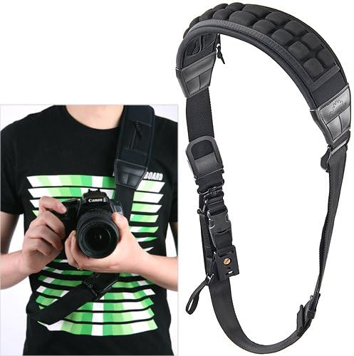 AIRCELL AQS70N Comfort AIR Cushion Non-Slip DSLR SLR RF Mirrorless Camera Fast Rapid Quick Sling Gunshot Neoprene Belt Strap