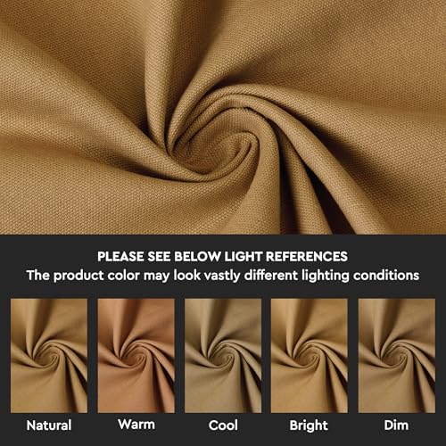 Image of Encasa XO Dining Cocktail Napkins 12 pcs (1 Dozen) Set of Large 23x23 cm (9 inchx9 inch) - Mustard - Absorbent Heavy Cotton Party Fabric Machine Washable for Home Restaurant Banquet & Hotel