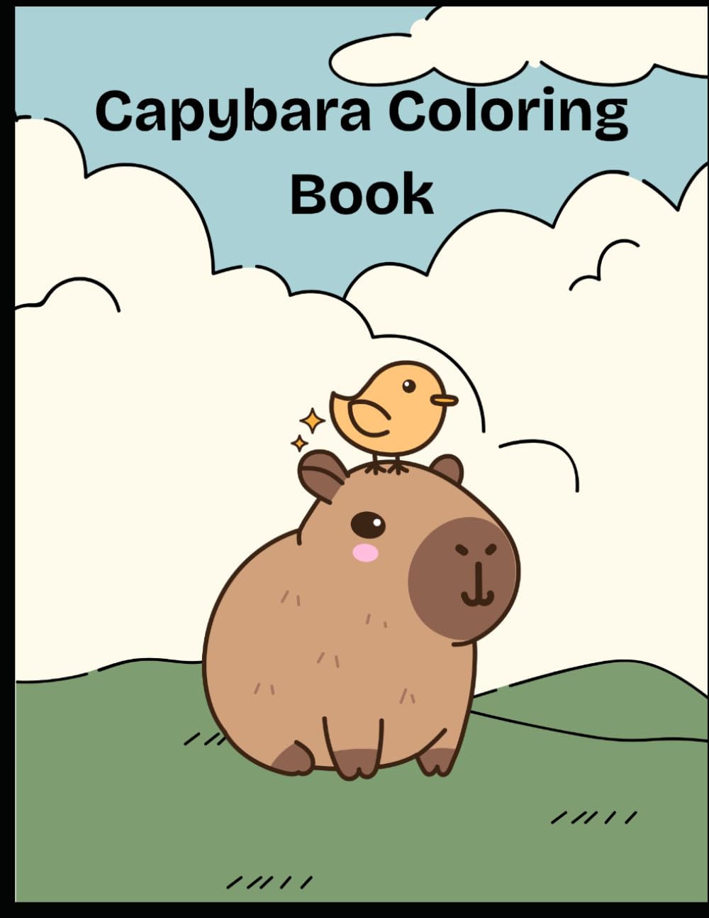 Capybara Coloring Book