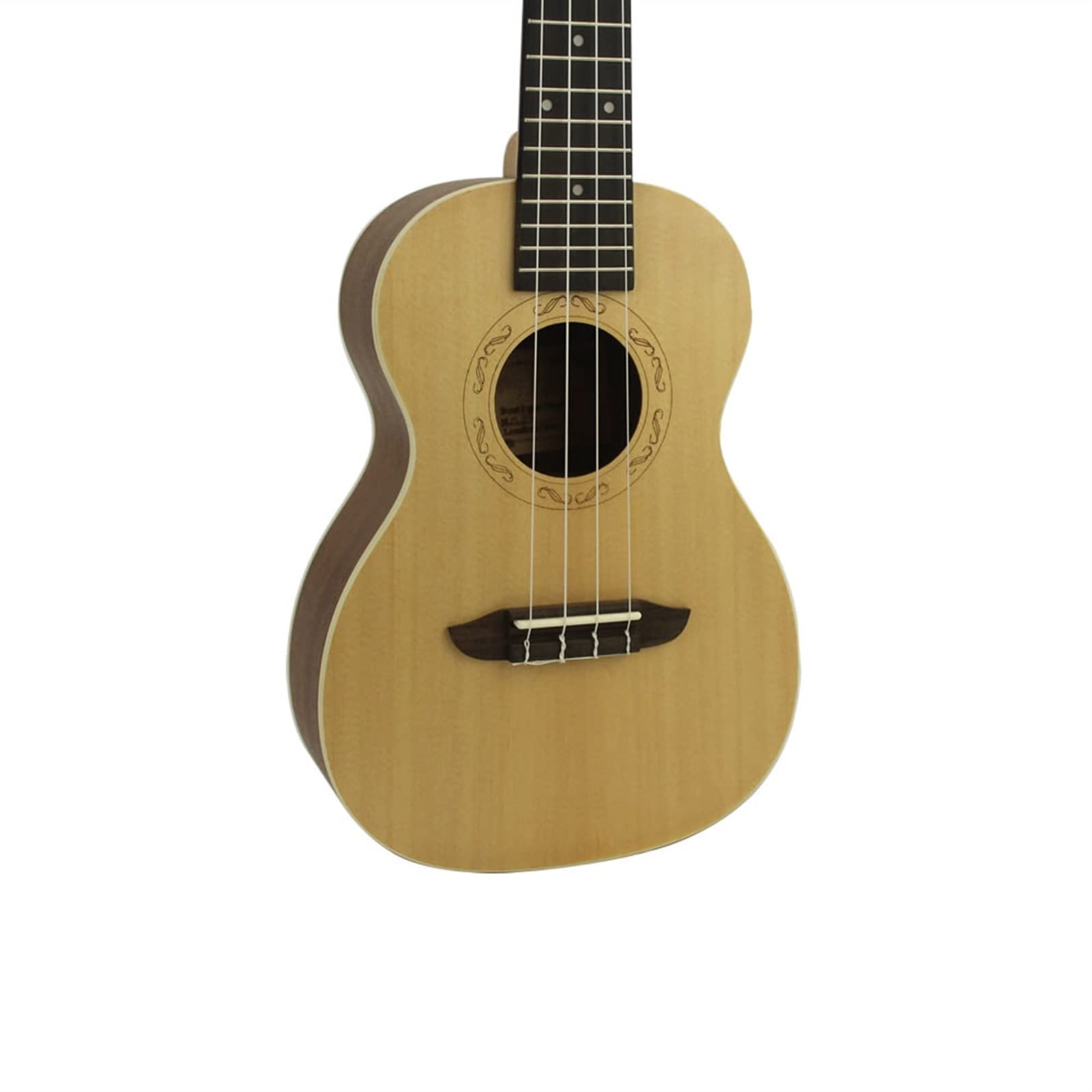 Ukulele Bausatz Konzert-Ukulele 23 Zoll Konzert Ukulele Fichte Panel Sapele Back Plate Rosenholz Fingerboard Hawaii Mini Gitarre (Color : Uke with Bag)