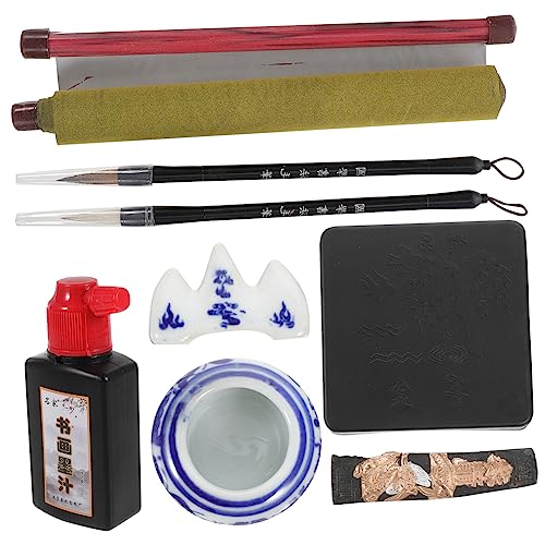 KALLORY Calligraphy Writing Set Chinese Art Supplies Beginner Calligraphy Pen Set Water Brush Pen