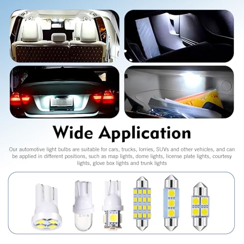 Kit de luces LED interiores para auto 42 piezas miniatura 7