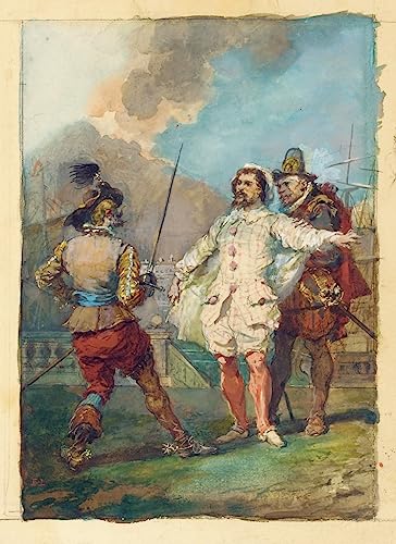 Art tableau Les tromperies de Scapin par Eugène Louis Lami avec impression d'art sur toile
