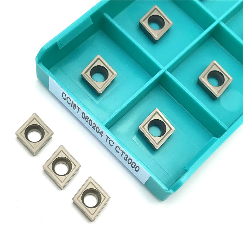 10 unidades CCMT060204 FG MT CT3000 herramienta torno cerámica miniatura 3