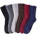 Men's 6 pairs Solid Color Super Soft Cozy Fuzzy Winter Warm Crew Socks (6 pairs Solid colors)