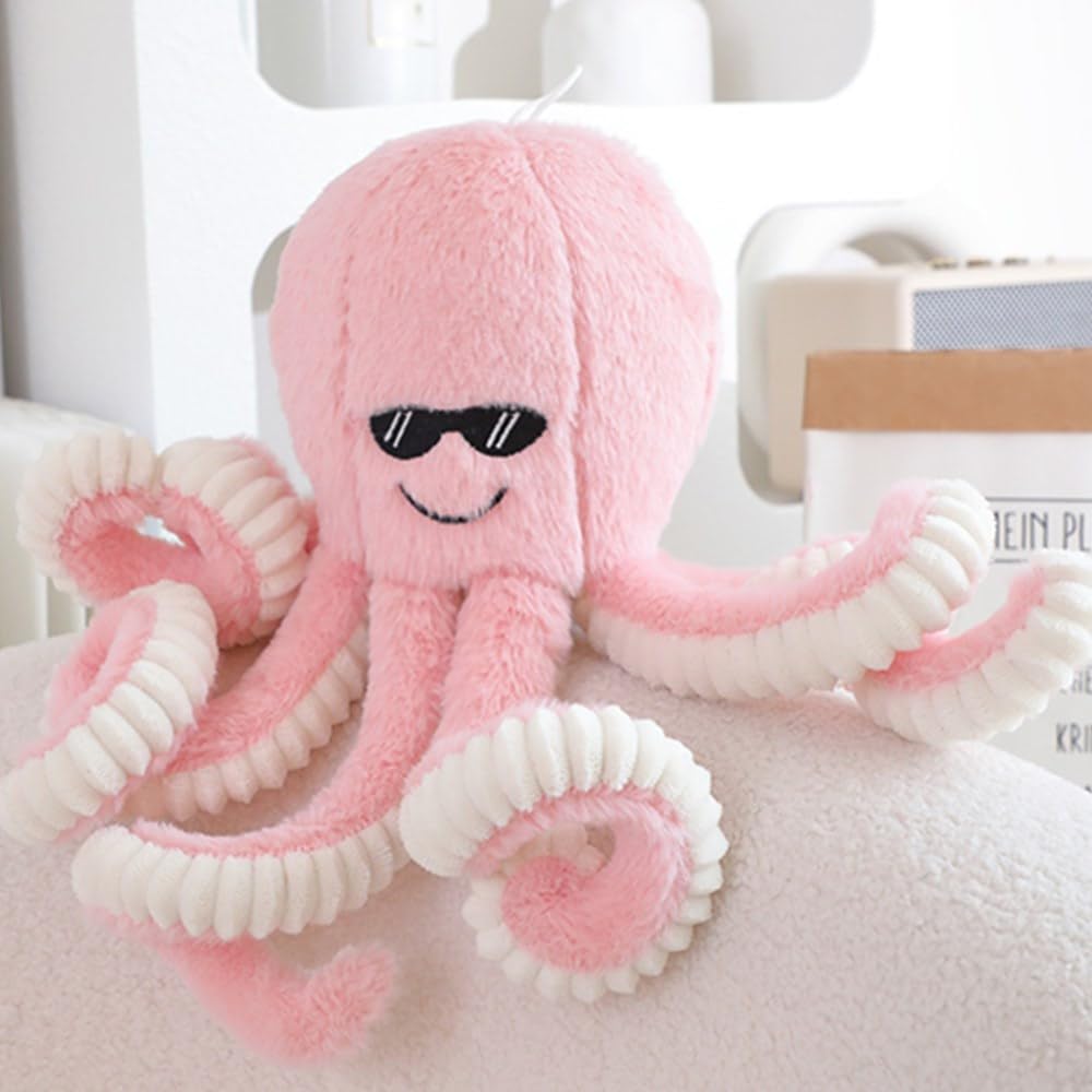 OUKEYI 16 Inch/40cm Octopus Plush Toys, Soft Octopus Stuffed Animals Gift Sea Stuffed Toys for Kids and Lovers Home Decor (Pink) - Image 2