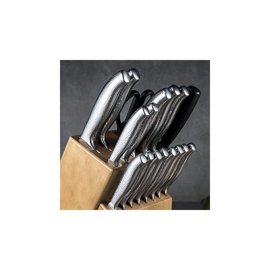 Knife-Sets-for-Kitchen-with-Block-BILLF-18-Pieces-Set-of-Knives-for-Kitchen-with-Block-and-Sharpener-Stainless-Steel-Knife-Set-with-Steak-Knives-Set-of-8-and-Scissors-Chef-Knife-Professional Knife Sets for Kitchen with Block, BILL.F 18 Pieces Set of Knives for Kitchen with Block and Sharpener, Stainless Steel Knife Set with Steak Knives Set of 8 and Scissors Chef Knife Professional