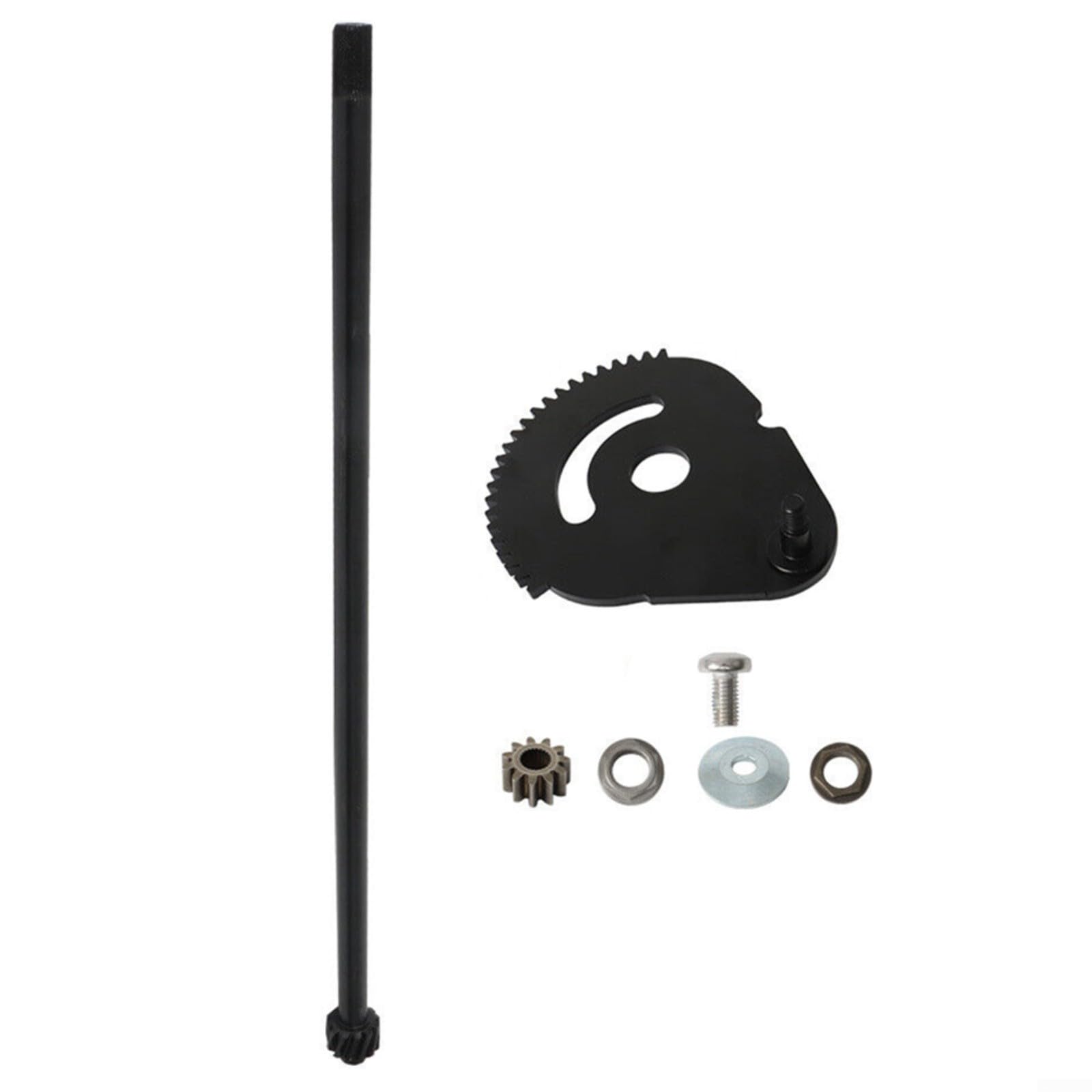 Juego de 4 engranajes de eje de barra de dirección 738-0919B con bujes para Craftsman para cortacéspedes TROY, piezas de repuesto negras para mantenimiento de jardín