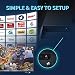 1byone Ultra plana antena TV TDT interior DVB-T DVB-T2, Mayor rango de...