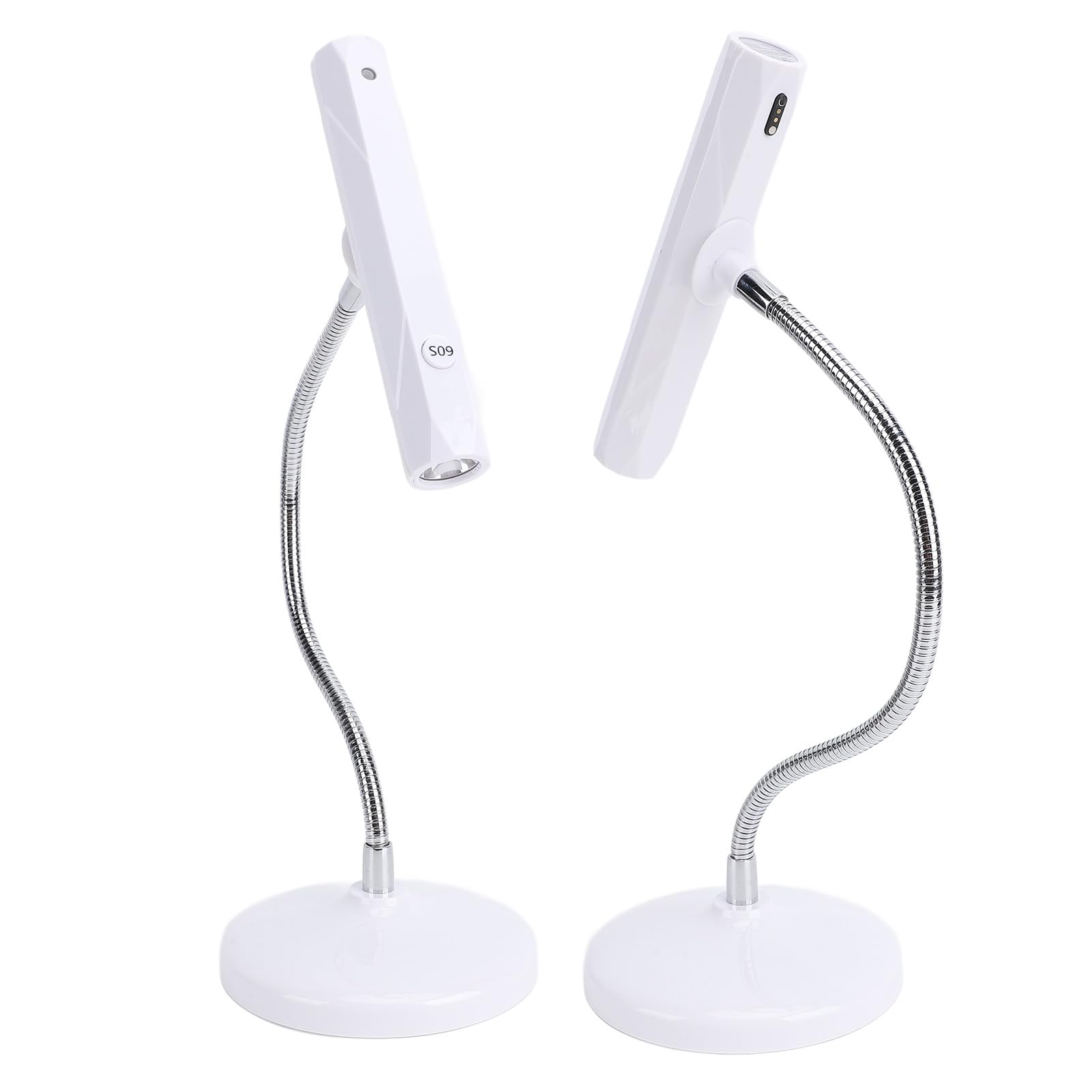 Generic Lampada per Unghie Portatile Flessibile a Collo di Cigno Lampada Polimerizzante per Unghie UV Ricaricabile USB per Principianti e Uso Professionale in ABS