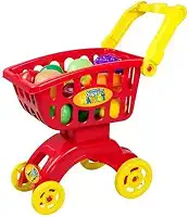 Carrinho super market vermelho, Braskit, vermelho, 45x24x50, 5, pacote de 18