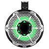 DS18 NXL-X10TPNEO/RD 10 Inches Neodymium Marine Tower Speakers with Bullet Tweeter, Passive Radiator and RGB LED Lights - High Performance, Marine Grade IP65 Rated, 900W Max 300W RMS 4 Ohms (Pair)