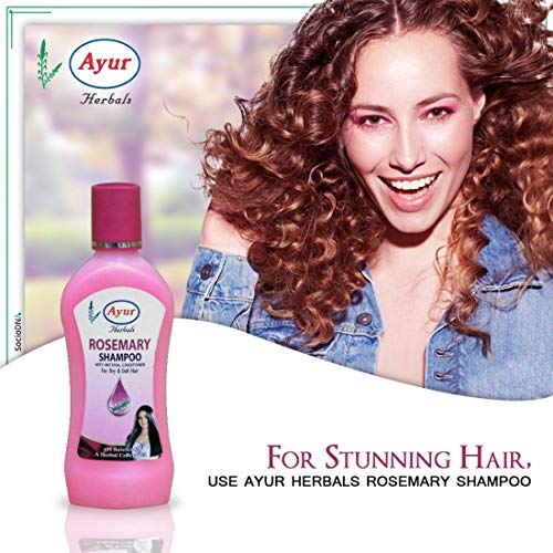 Image of Ayur Herbal Rosemary Shampoo, 1000ml (For Dry and Dull Hair)