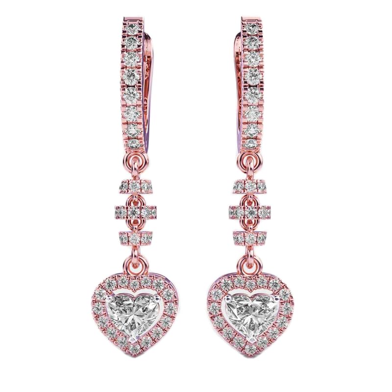 Gouttes d'amour cœur argent 925 : oubliez les bijoux ternes avec ce plaqué or 1,66ct