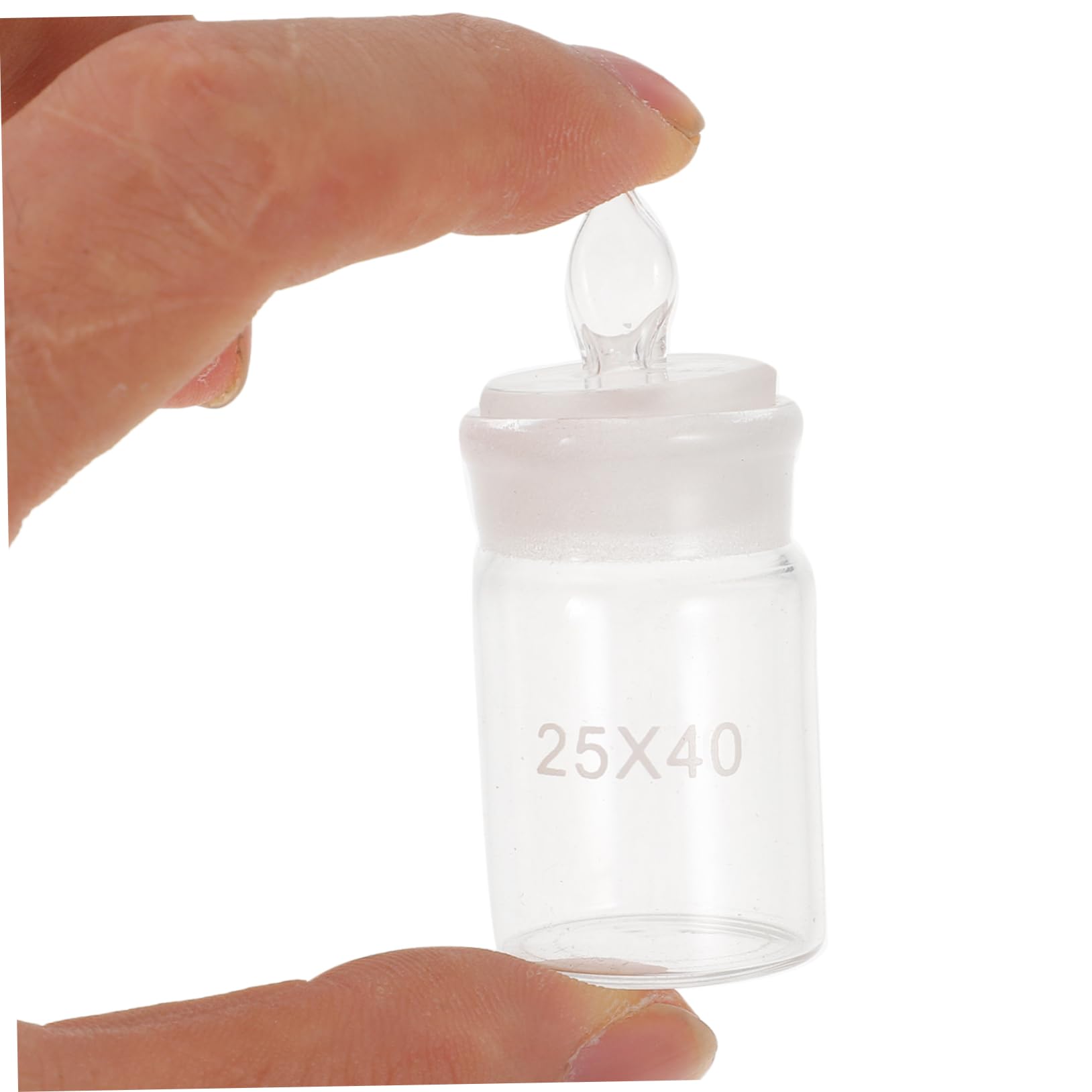 STOBAZA Weighing Dish Measuring Bottle Transparent Weighing Can Weighing Holders Glass Weighing Jar Glass Instrument Weighing Holder Simple Weighing Holder
