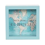 hucha bebe Material resistente Sass & Belle AD188 - Hucha grandes aventuras vintage map