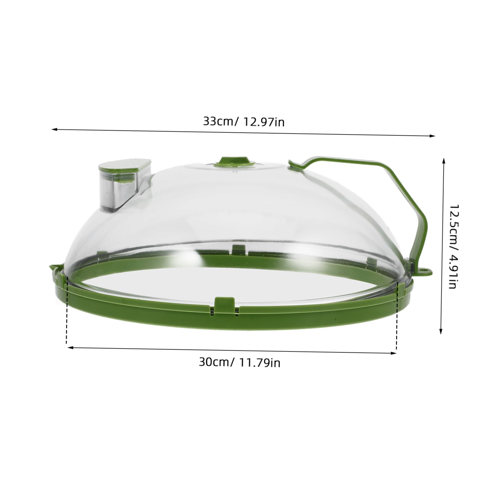 Holibanna Cubierta Antisalpicaduras para Microondas 30cm de PC con Asa