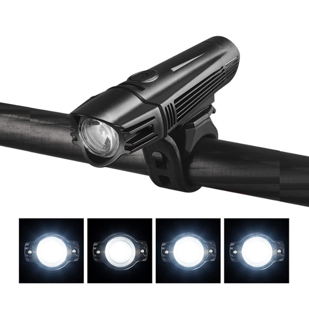 Fari per Bicicletta, Luce Potente, Torcia con Ricarica USB, fari per Bicicletta, Attrezzatura per Ciclismo all'aperto, luci per Ciclismo Notturno