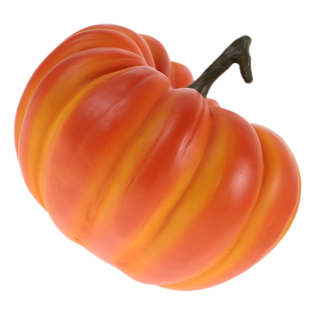 VANZACK Künstlicher Kürbis aus Kunstharz mit Realistischer Form und Handgefertigtem Design Dekorative Herbstdeko für Halloween Atmosphäre im Innen und Außenbereich