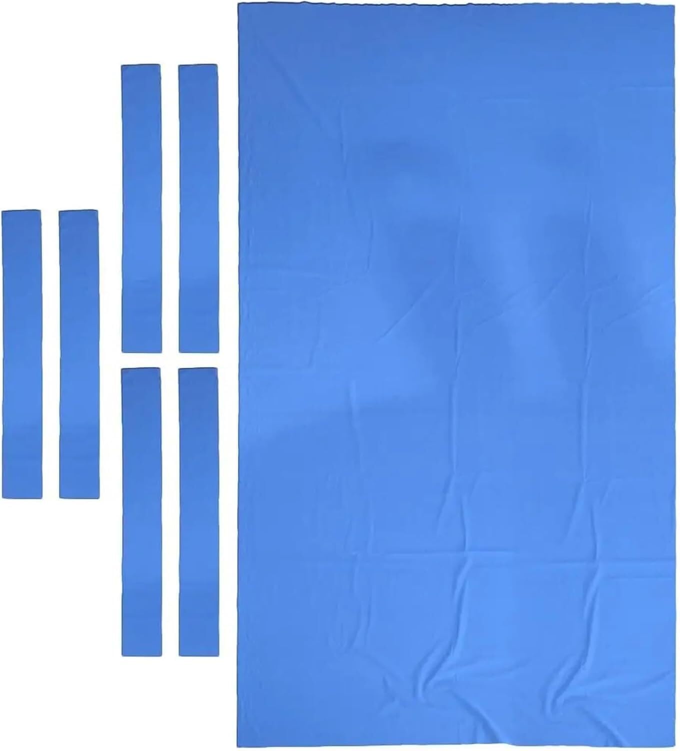 VUIKLCty Professional Billiard Table Cloths And Pads; Snooker Accessories(Blue)