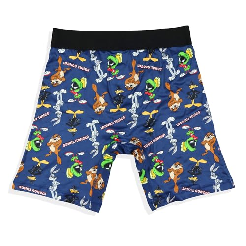 INTIMO Looney Tunes Boxer Briefs Men's Allover Character Design Bugs Bunny Daffy Duck Taz Marvin Adult Underwear4