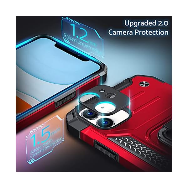 DASFOND Diseñado para Funda iPhone 11, Funda Protectora Grado Militar - Imagen 5