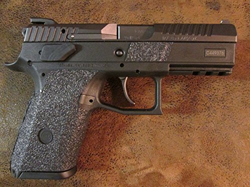 Sand-Paper-Pistol-Grips' (Brand) - Black Textured Rubber Peel and Stick Grip Enhancements for The CZ P-07