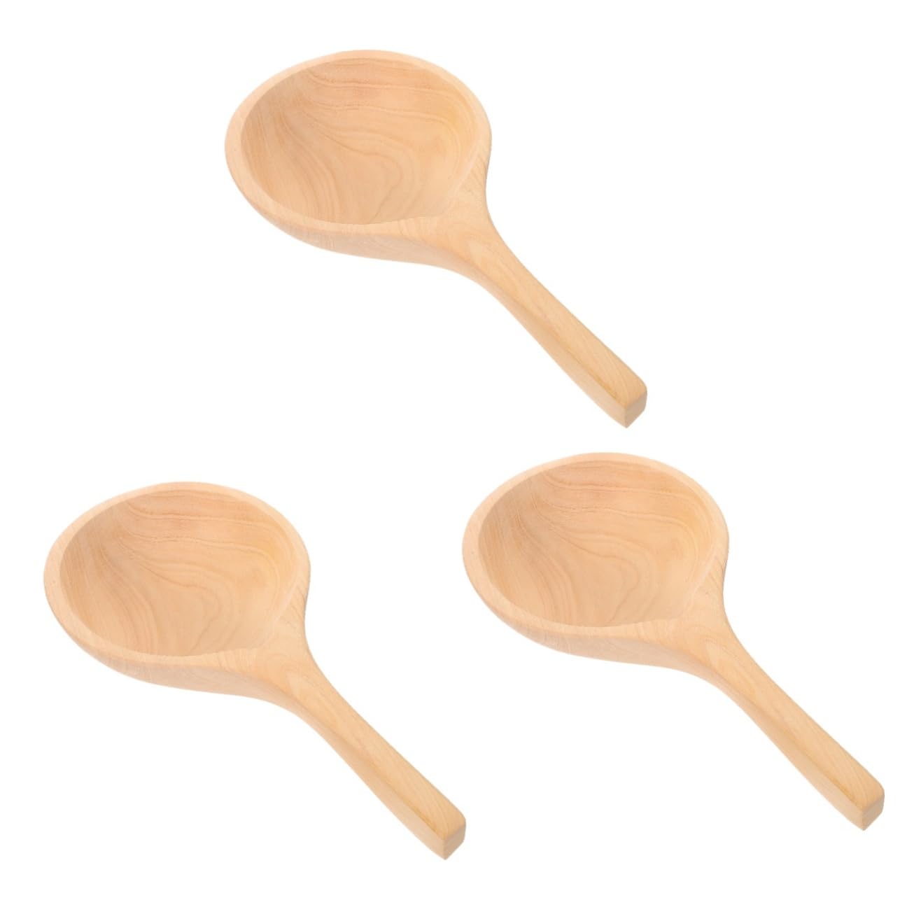 PRETYZOOM 3piezas Cucharón De Madera De Ciprés Para Cocina Utensilio Multifuncional De Madera Para y Arroz Herramienta Práctica y Ergonómica Mediano Cocina y Jardín