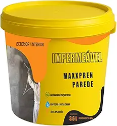 Tinta Emborrachada Líquida Branca Premium Impermeabilizante (Branco, 3.6L)