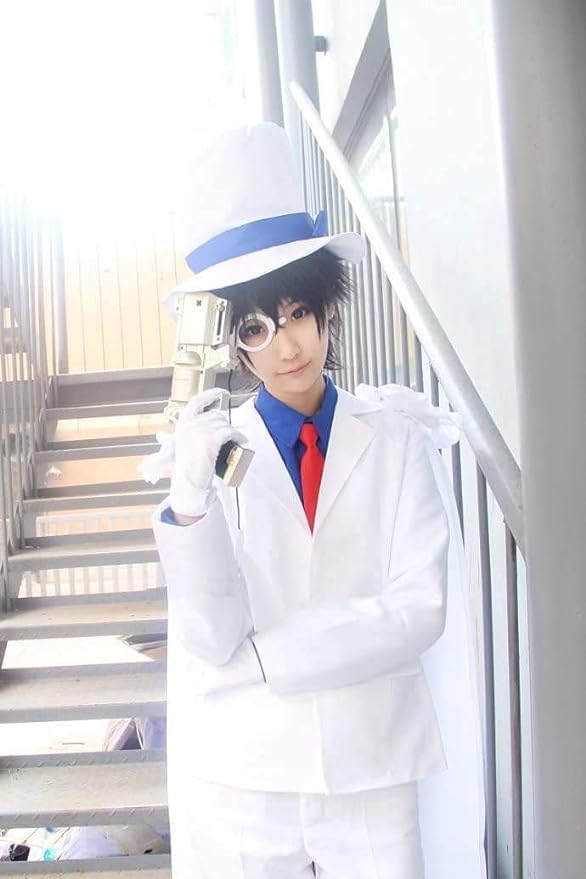 Amazon | 名探偵コナン 怪盗キッド コスプレ衣装 メガネ付き