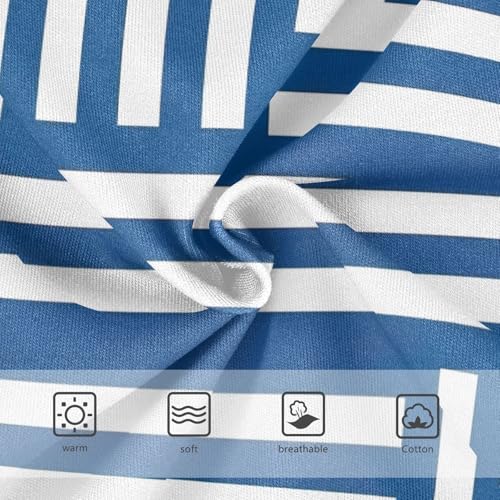 Toddler Girl Briefs, Blue White Stripes Girls Underwear Cotton, 2–8 Years3