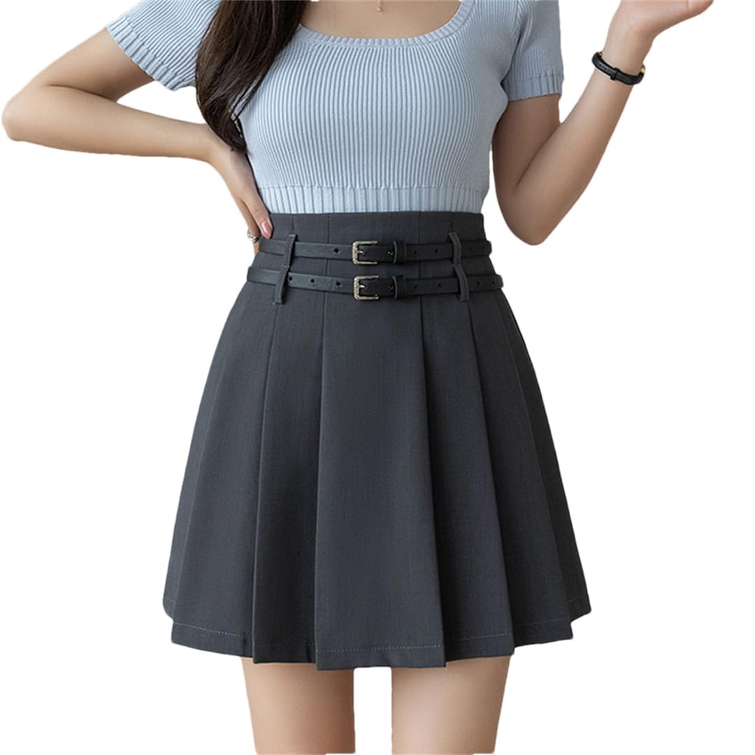 Minifaldas Plisadas De Verano para Mujer Faldas Cortas Acampanadas Sexis De Cintura Alta con Elegantes Pantalones Ajustados